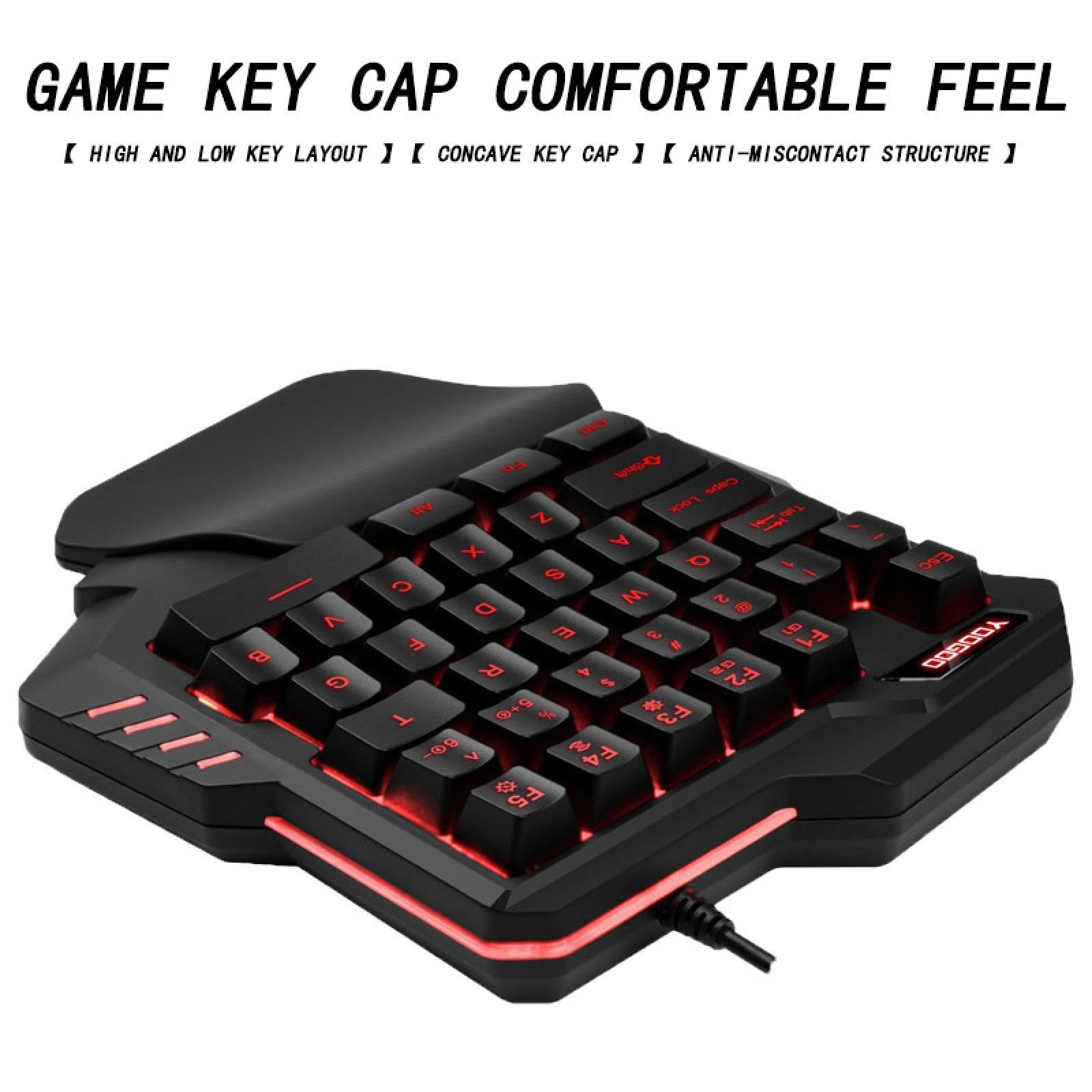 USINFLY G92 ゲーミングキーボード & マウス＆接続機セット Amazon | G92 片手ゲーミングキーボード RGB ゲーミングキーボード